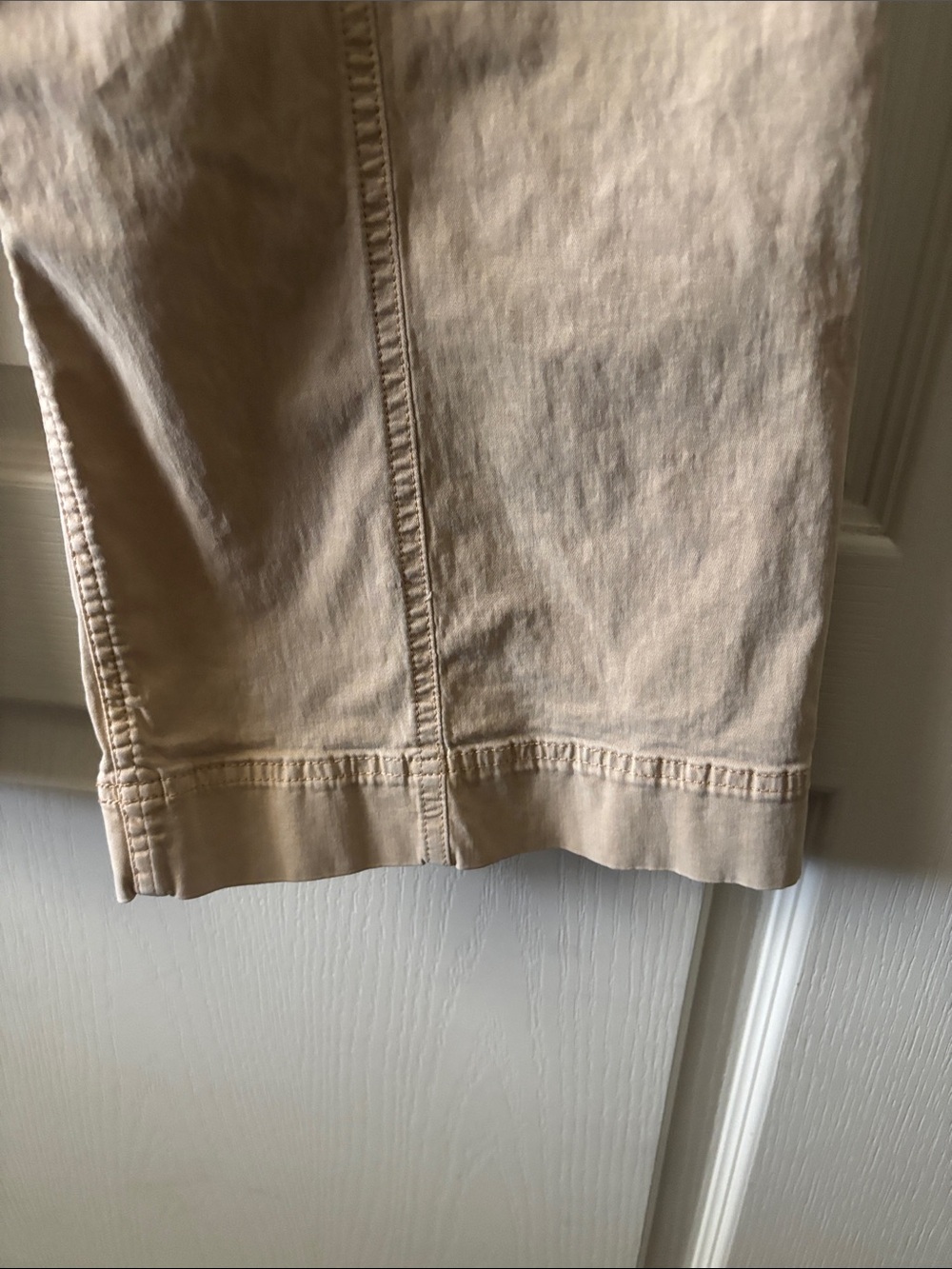 Pilcro Skipper High Rise Wide-Leg Khaki Cropped Pants - Picture 6 of 11